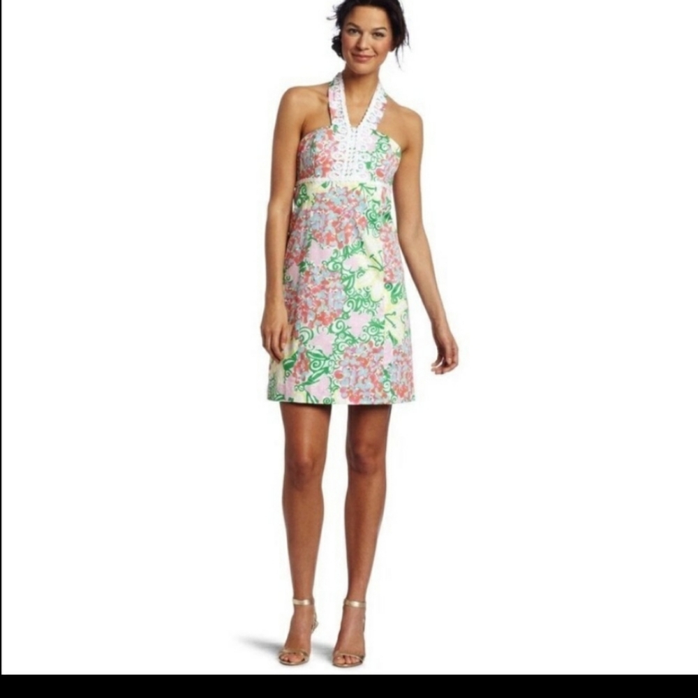 Lilly Pulitzer Isabelle Halter Dress in Mariposa- 6